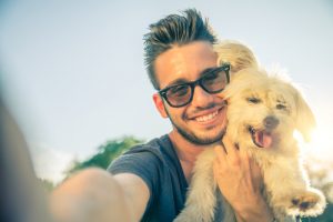 Dog selfie