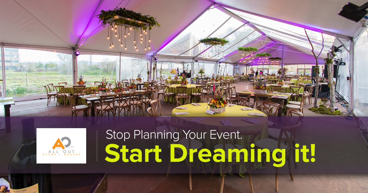 Stop planning your event. Start dreaming it!