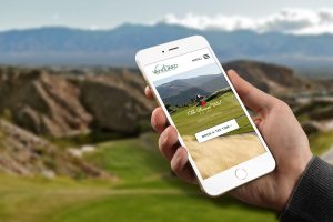 Vanguard Golf homepage on iphone 6+