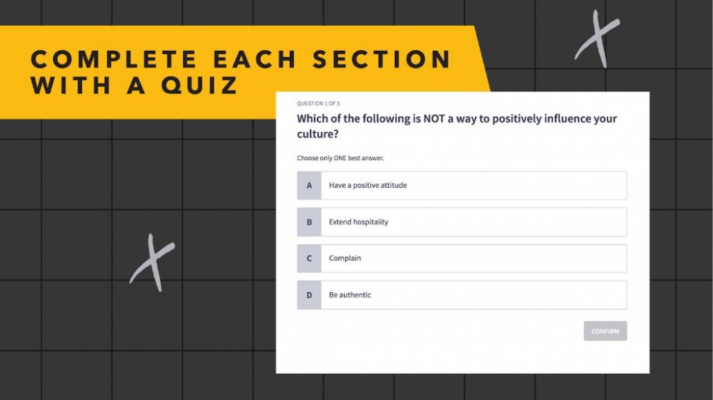 Screenshot of a BaaB quiz.