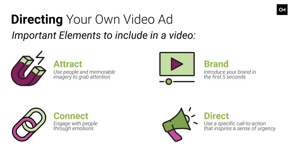 Example of the ABCDs in video ad creation